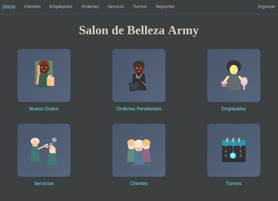 OMS Salón de Belleza — captura 1