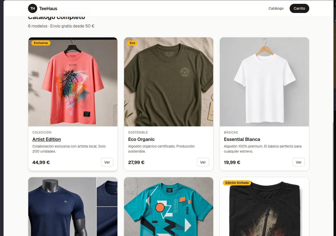 Tienda Online — captura 1