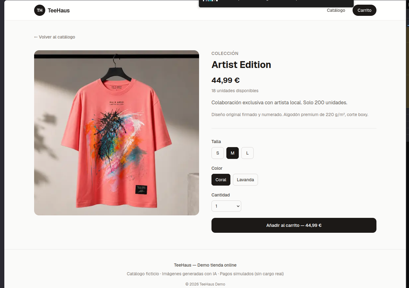 Tienda Online — captura 2